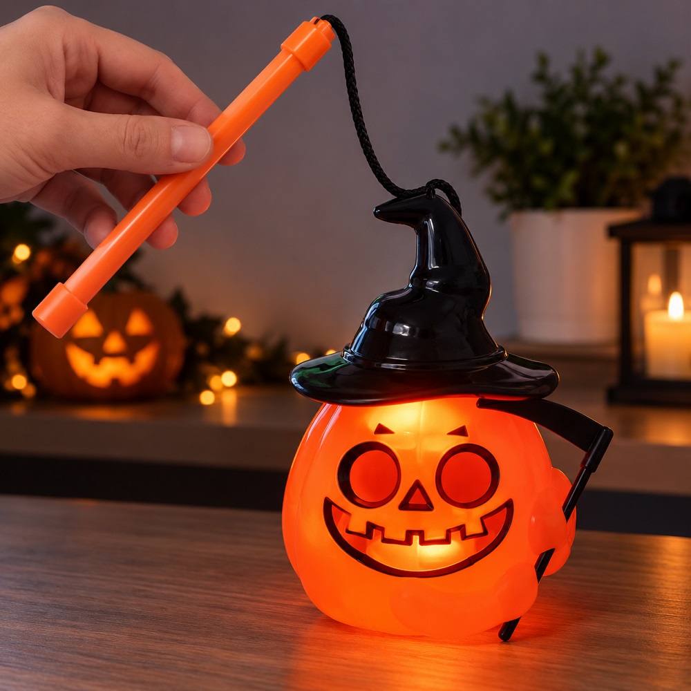 Светеща Halloween тиква със звук и светлина 11 Светеща Halloween тиква със звук и светлина