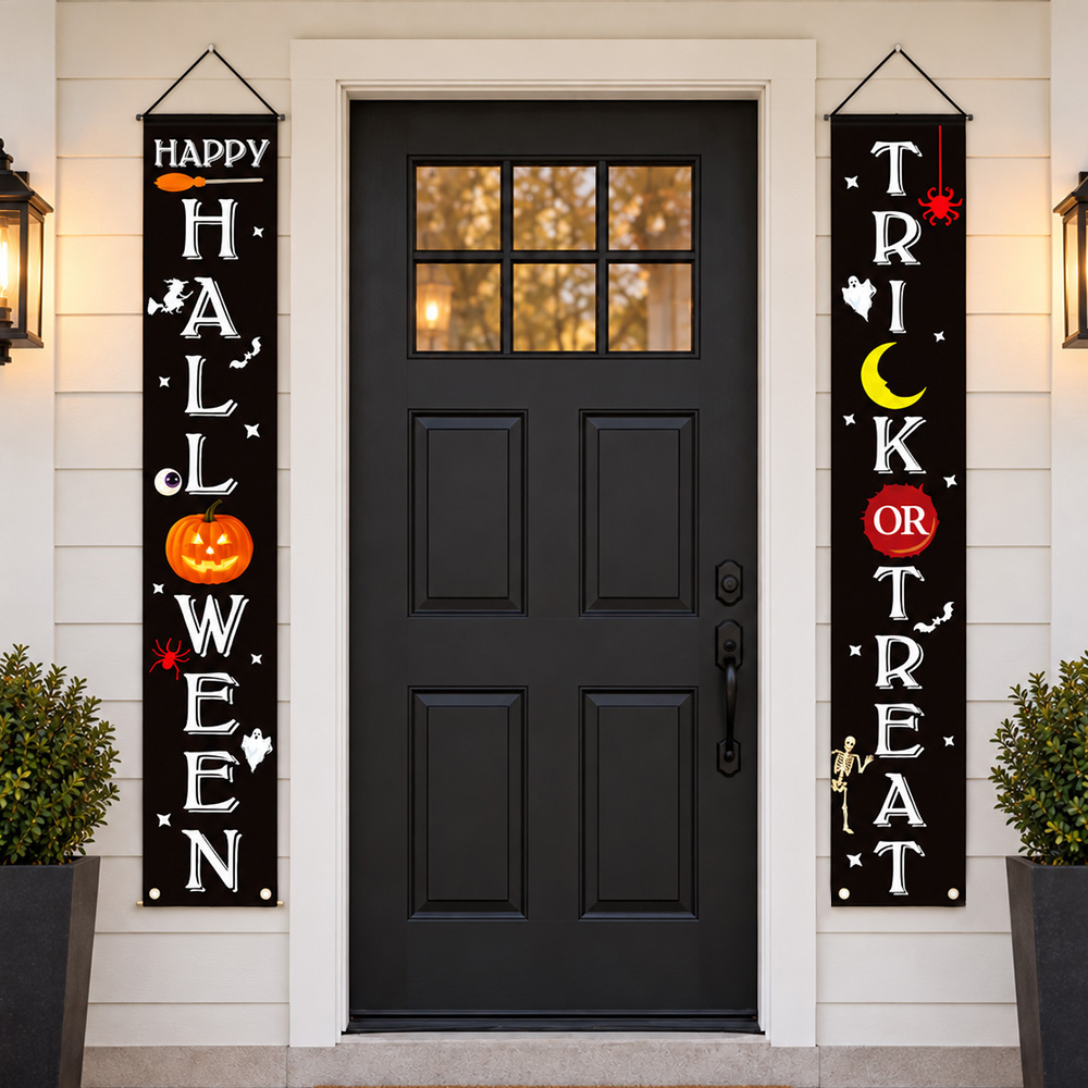 Хелоуин декорация за врата Halloween банер, 2 части, 180х30 см 7 Хелоуин декорация за врата Halloween банер, 2 части, 180х30 см