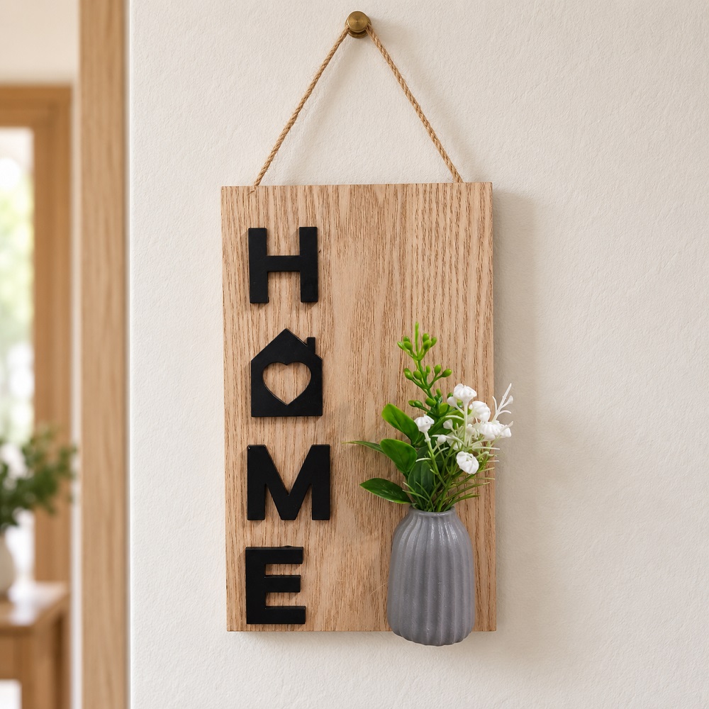 Декоративно пано HOME с вазичка и цветя, 22 x 23 см 8 Декоративно пано HOME с вазичка и цветя, 22 x 23 см