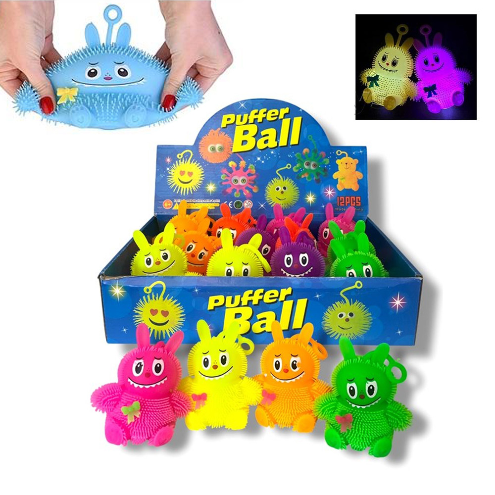 Силиконова светеща антистрес играчка LABUBU