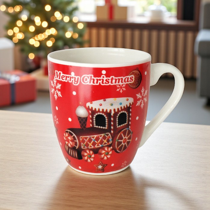 Керамична коледна чаша Бисквитки Merry Christmas, 250 ml 2 Керамична коледна чаша Бисквитки Merry Christmas, 250 ml - Image 2