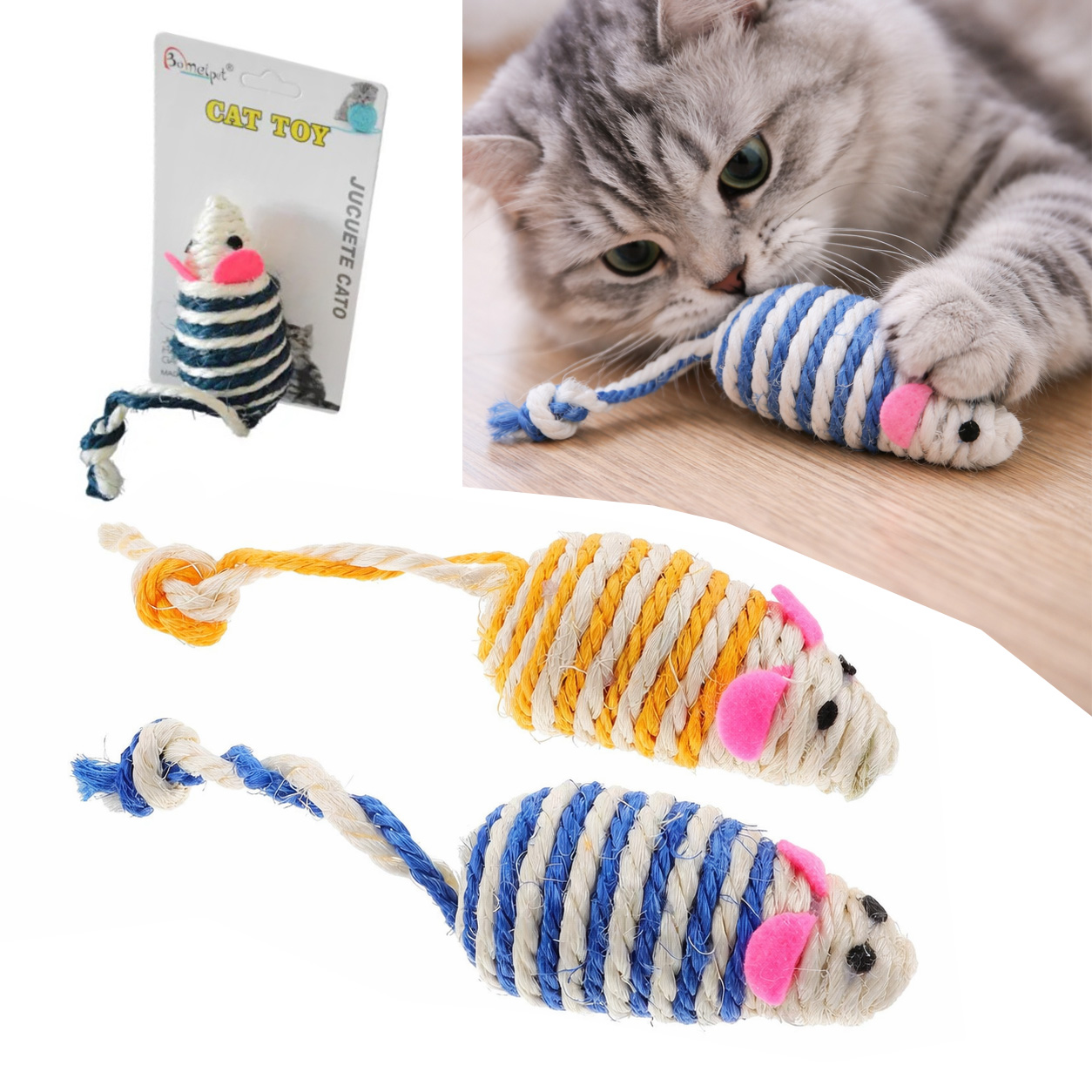 Играчка за котка Дрънкаща мишка 3 Играчка за котка Дрънкаща мишка - Image 3