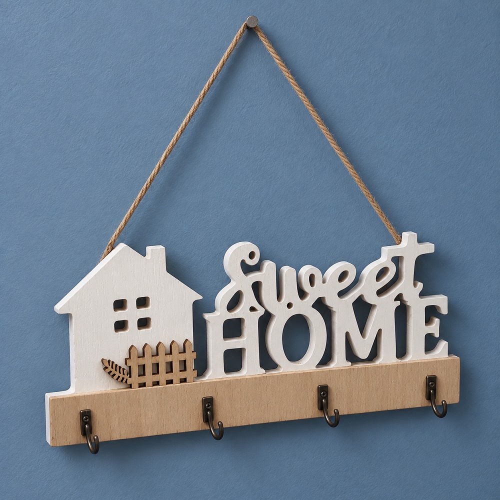 Декоративна закачалка за ключове Sweet Home, 13,5см х 30см
