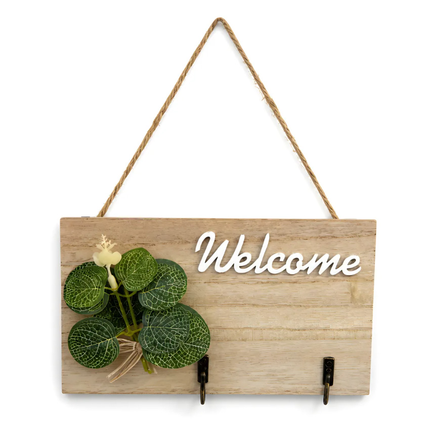 Закачалка за ключове с 2 кукички - WELCOME или HOME 3 Закачалка за ключове с 2 кукички - WELCOME или HOME - Image 3