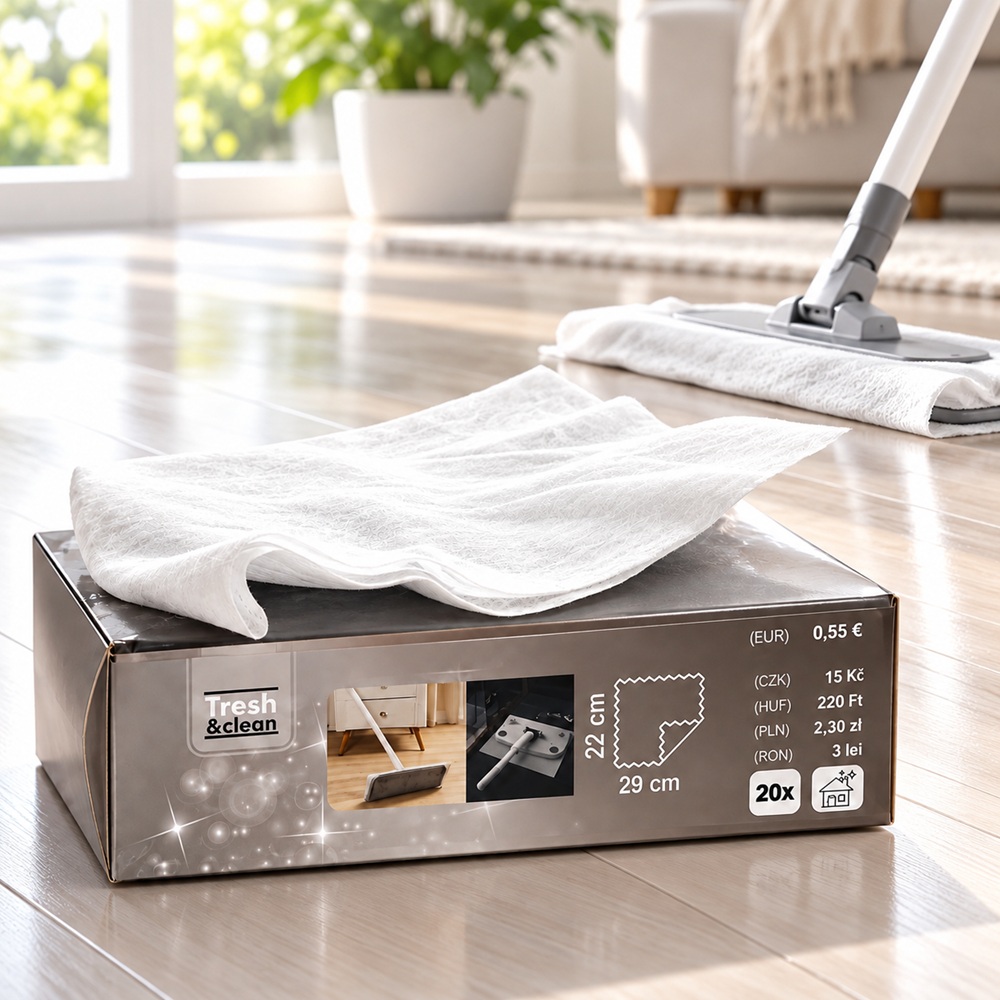Почистващи кърпи Fresh & Clean – 20 броя, 22 × 29 см 1 Почистващи кърпи Fresh & Clean – 20 броя, 22 × 29 см
